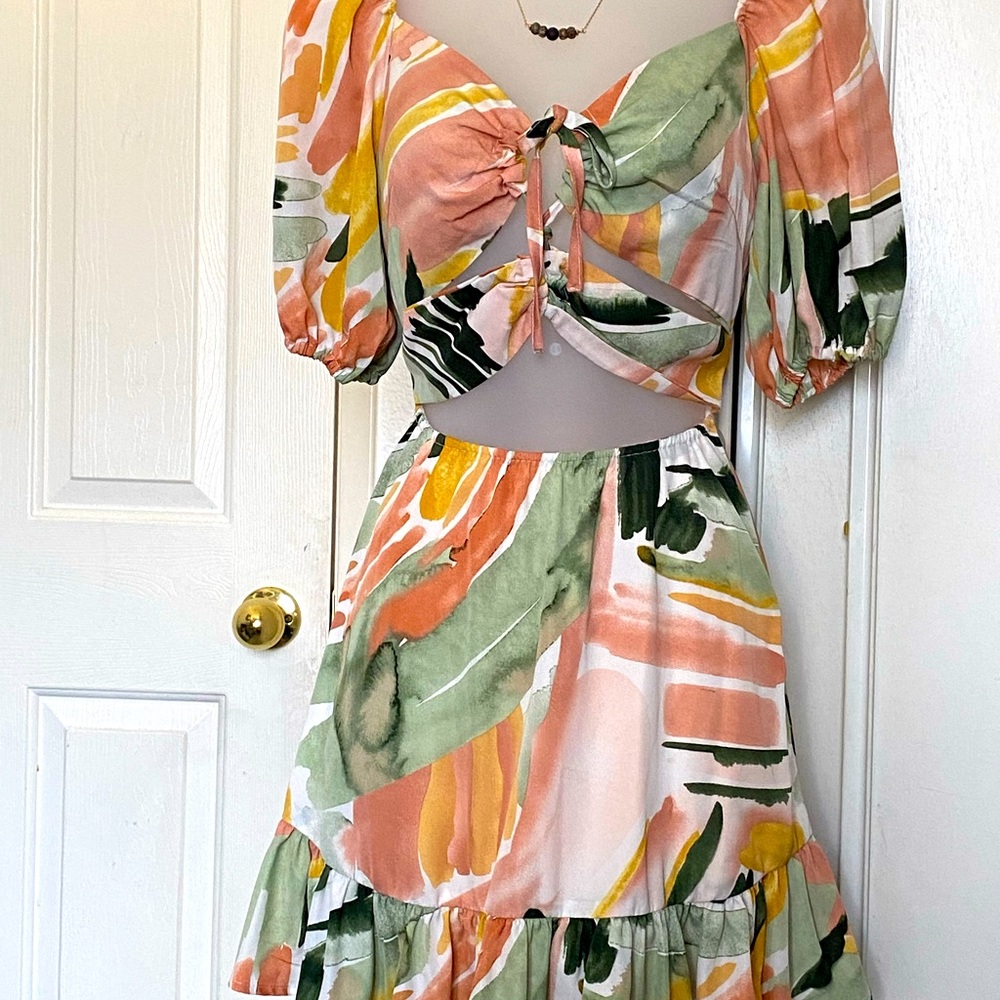 Multicolored dress, perfect for summer
